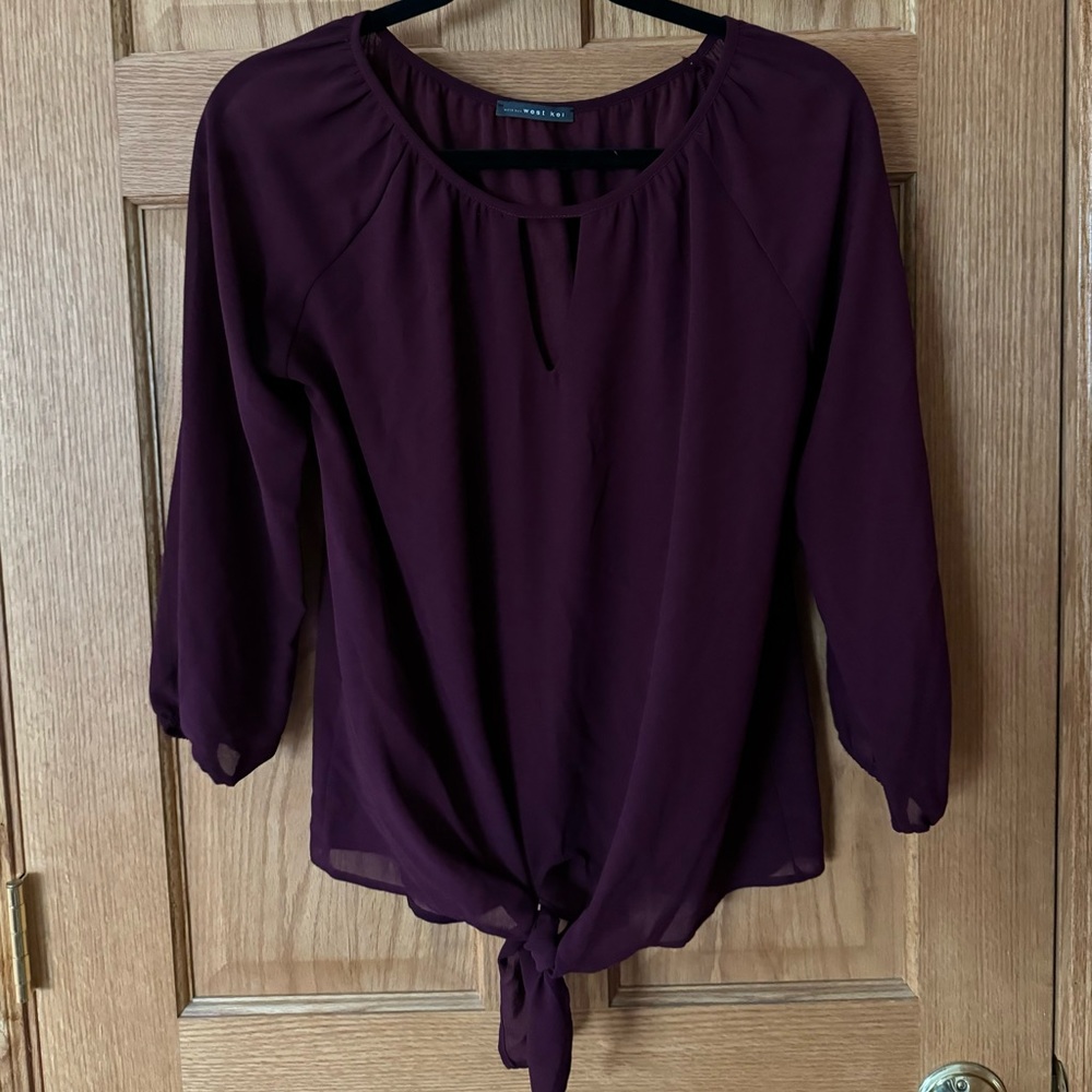 Burgundy Blouse!